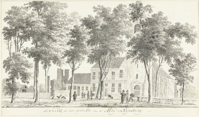 Church and Part of the Ruins of the Abbey in Rijnsburg by Hendrik Tavenier