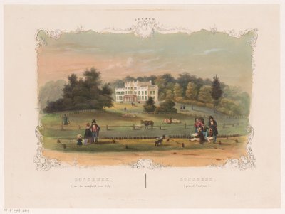 View of the Sonsbeek Estate by Hendrik Wilhelmus Last (attributed to)
