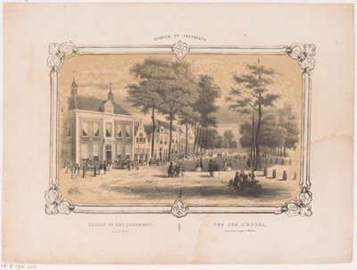 View of a Hotel in Haarlem by Hendrik Wilhelmus Last