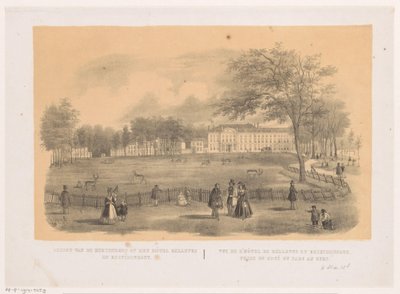 View of the Deer Park in The Hague by Hendrik Wilhelmus Last