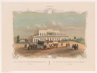 View of the station in Arnhem by Hendrik Wilhelmus Last
