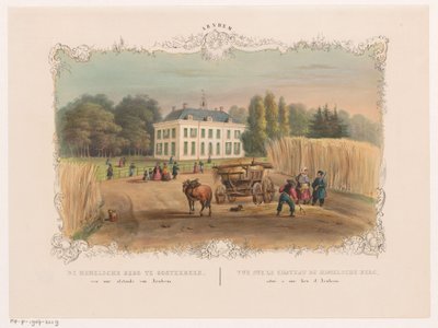 View of estate and house Hemelse Berg in Oosterbeek by Hendrik Wilhelmus Last