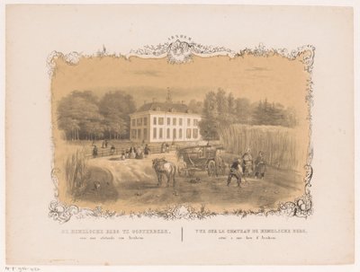 View of estate and house Hemelse Berg in Oosterbeek by Hendrik Wilhelmus Last