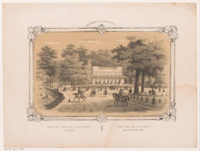 Society in Haarlemmerhout, Haarlem (series title: Haarlem and surroundings) by Hendrik Wilhelmus Last