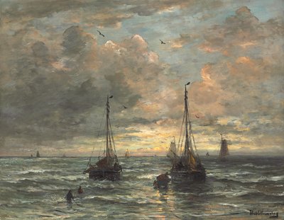 Return of the Fishing Fleet by Hendrik Willem Mesdag