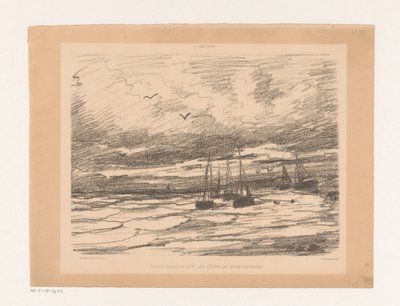 Stormy Weather on the Coast of Scheveningen by Hendrik Willem Mesdag
