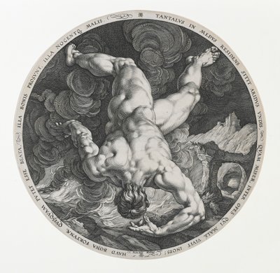 Tantalus, from the Four Disgracers by Hendrik and Cornelisz. van Haarlem Cornelis Goltzius