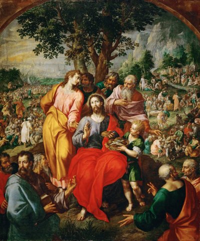 The Miracle of the Five Loaves and Two Fishes by Hendrik de Clerck