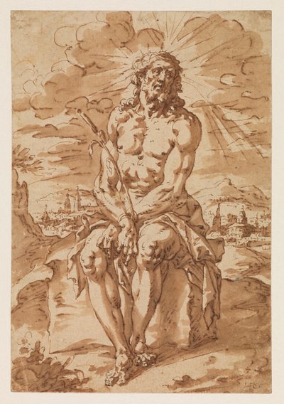 Man of Sorrows - Ecce Homo by Hendrick de Clerck