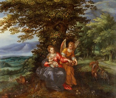 The Rest on the Flight into Egypt by Hendrik de Clerck