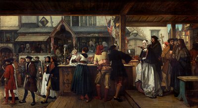Albrecht Dürer visiting Antwerp in 1520 by Hendrik or Henri Leys