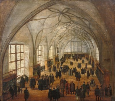 The Vladislav Hall at the Castle in Prague by Hendrik the Younger Steenwyck