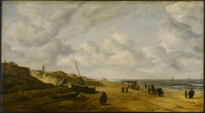 View of Scheveningen Sands by Hendrik van Anthonissen