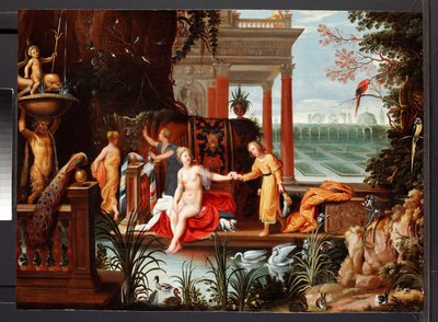 Bathsheba at the Pool with Her Attendants by Hendrik van the Elder (circle of) Balen