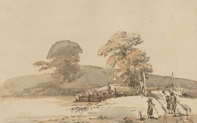 Landscape with a Bridge by Heneage Finch fourth Earl of Aylesford