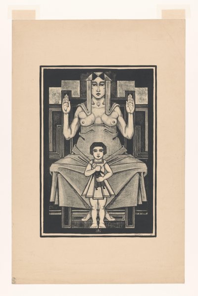 Symbolic Representation: Motherhood by Henk Schilling (signed by artist)
