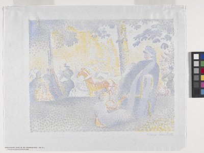 On The Champs Elysées by Henri Edmond Cross