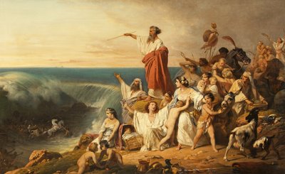 The Children of Israel Crossing the Red Sea by Henri Frederic Schopin