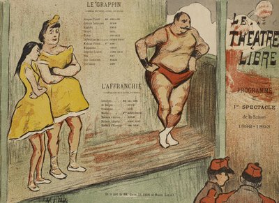 Program for the Théâtre Libre production of Le Grappin and L