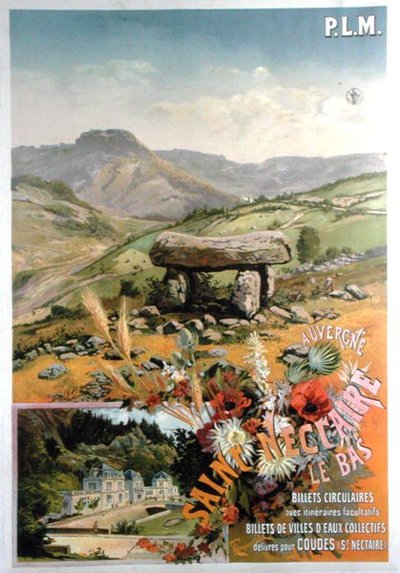 Poster Advertising Saint Nectaire le Bas, Auvergne by Henri Garnier Tanconville