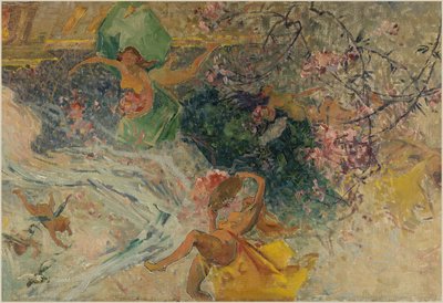 Sketch for Aubervilliers town hall: Allegory (ceiling of the village hall) by Henri Gaston Darien