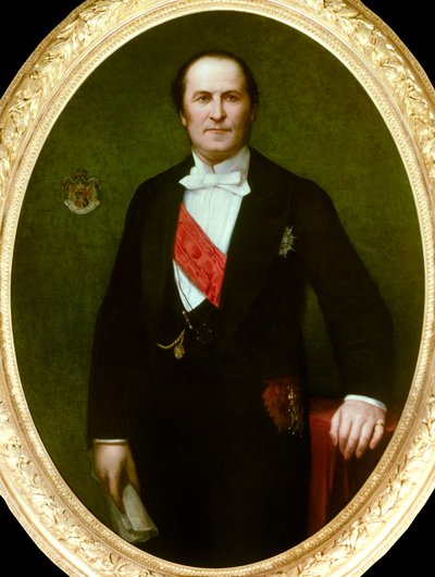 Portrait of Baron Eugene-Georges Haussmann, Prefet of Paris (1809-1891) (detail) by Henri Lehmann