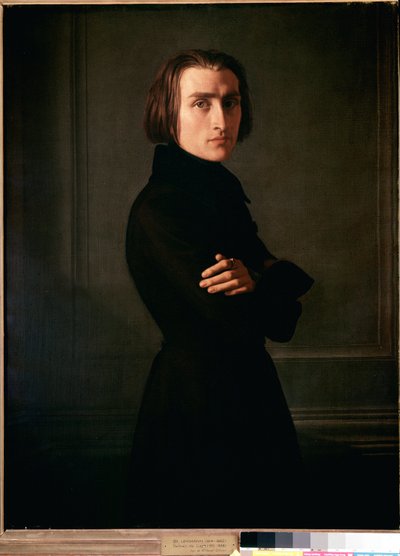 Portrait of Franz Liszt by Henri (1814 82) Lehmann