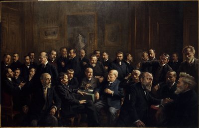 Collective portrait of members of the Association of French Republican Journalists by Henri Adolphe Laissement