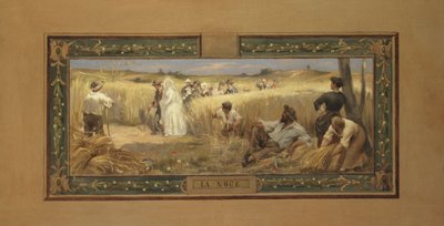 Sketch for the Marriage Hall of the 14th District Town Hall: The Wedding by Henri Adrien Tanoux