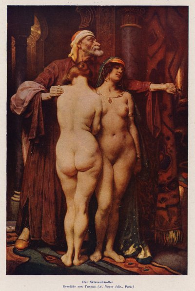 The Slave Market by Henri Adrien Tanoux