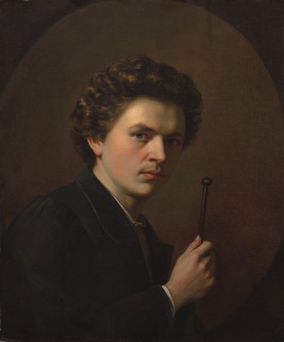 Self-Portrait with a Maulstick by Henri Alexandre Georges Regnault