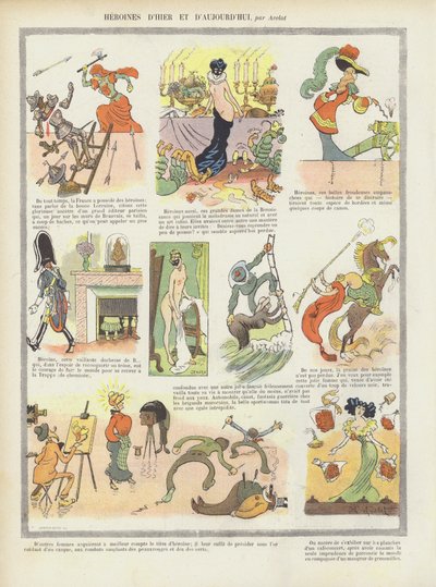 Heroines of past and present by Henri Avelot