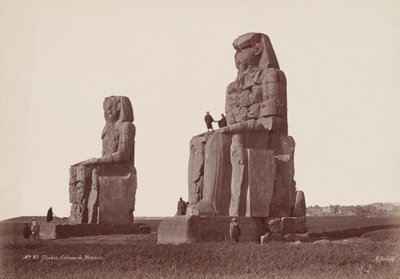 Thebes, Colossi of Memnon by Henri Béchard