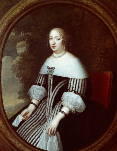 Portrait of Anne of Austria in widow