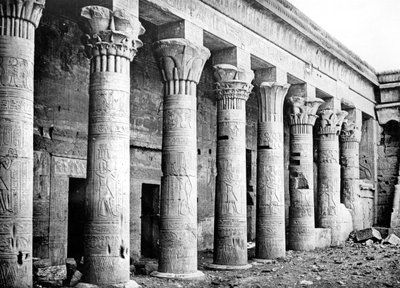 Eastern Columns, Temple of Isis, Philae, Nubia, Egypt by Georges Henri Bechard