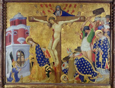The St. Denis Altarpiece, completed in 1416 for the Church of the Chartreuse of Champnol by Henri Bellechose