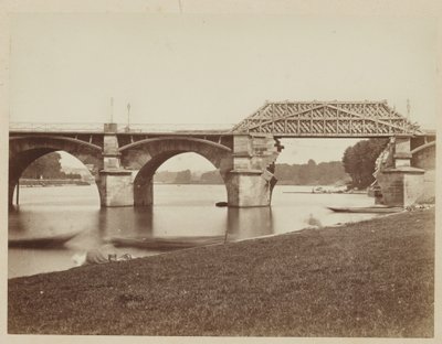 Le Pont de Saint Cloud After the Franco-Prussian War by Henri Bevan