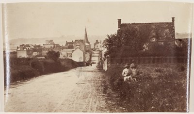 View of a Norman Town, c.1870 by Henri Bevan