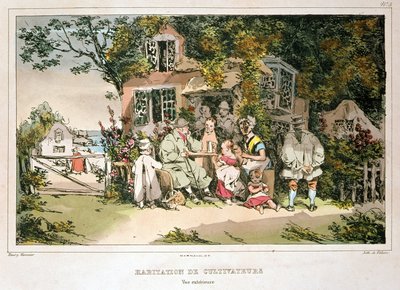 Farmers house by Monnier, early 19th century by Henri Bonaventure Monnier
