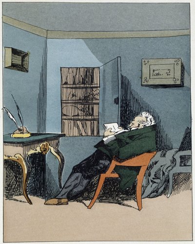 Head of office - in "Administrative mores" by Henri Monnier by Henri Bonaventure Monnier