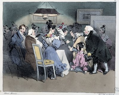 The Visits - in “Esquisses parisiennes” by Henri Monnier, ed. Delpech, Paris by Henri Bonaventure Monnier