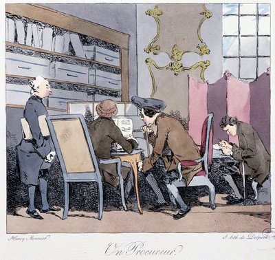 A Prosecutor (Four Men in a Study) - in 