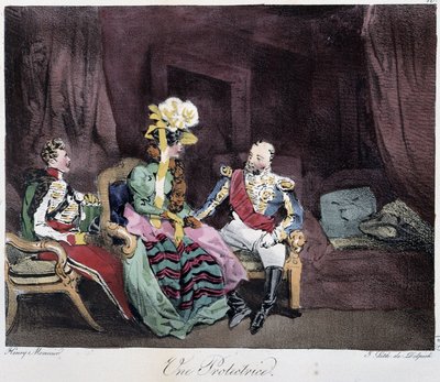 A Protector - in “Esquisses parisiennes” by Henri Monnier, ed. Delpech, Paris by Henri Bonaventure Monnier