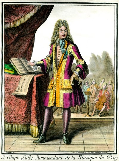 Portrait of Jean Baptiste Lully (Engraving by Henri Bonnart) by Henri Bonnart