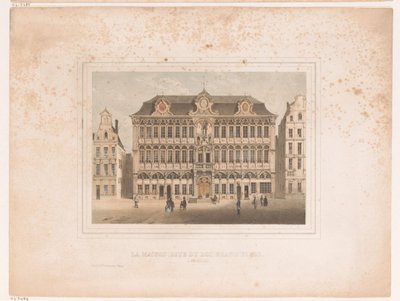 View of Maison Grand Place in Brussels by Henri Borremans (attributed to)