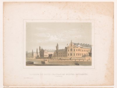 View of the Barracks of the Klein Kasteeltje and the New Warehouse in Brussels by Henri Borremans (attributed to)