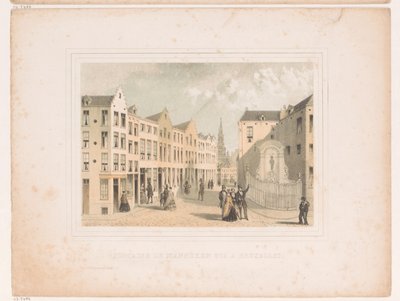 View of the Manneken Pis Fountain by Henri Borremans (attributed to)