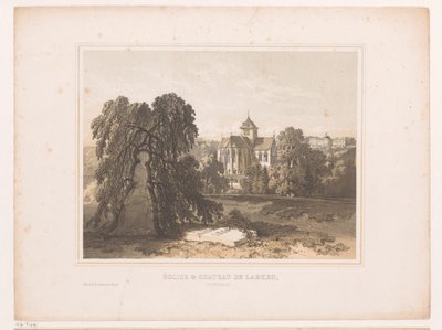 View of the Church and Castle at Laken by Henri Borremans (attributed to)