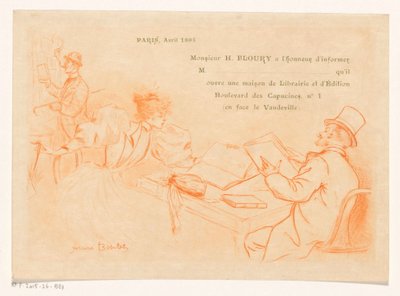 Announcement of the Establishment of the Bookstore and Publishing House of Henry Floury in Paris by Henri Boutet