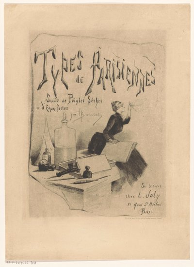 Materials and Instruments of a Printmaker (Types de Parisiennes) by Henri Boutet